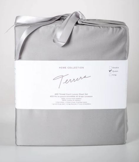 Image de Ensemble draps en bambou Gris